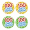 Teacher Created Resources Wear Em Badges, 100 Days Smarter, Self-Adhesive, PK192 TCR5393 - alternate 2